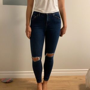 Topshop Moto Jamie jeans, dark blue wash